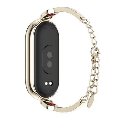 For Xiaomi Mi Band 8 / 9 / 9 NFC Mijobs Ruyi Beauty Bracelet Watch Band(Light Gold Red) - Watch Bands by MIJOBS | Online Shopping UK | buy2fix