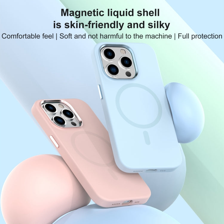 For iPhone 15 Pro Mutural Karen Series Liquid Silicone Magsafe Phone Case(Grey) - iPhone 15 Pro Cases by Mutural | Online Shopping UK | buy2fix