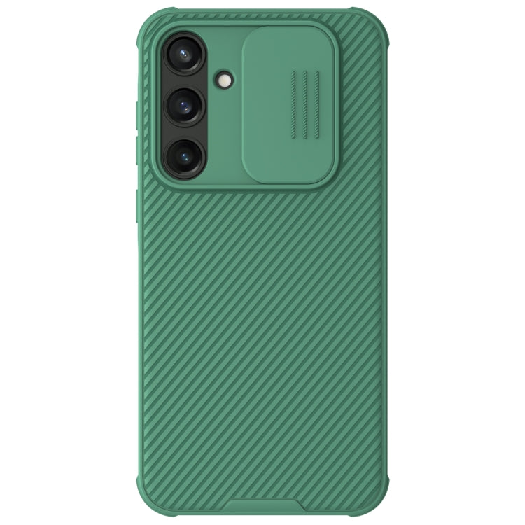 For Samsung Galaxy A35 NILLKIN Black Mirror Pro Series Camshield PC Phone Case(Green) - Galaxy Phone Cases by NILLKIN | Online Shopping UK | buy2fix