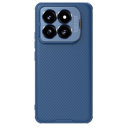 For Xiaomi 14 Pro NILLKIN Black Mirror Prop CD Texture Mirror Precise Hole Phone Case(Blue) - 14 Pro Cases by NILLKIN | Online Shopping UK | buy2fix