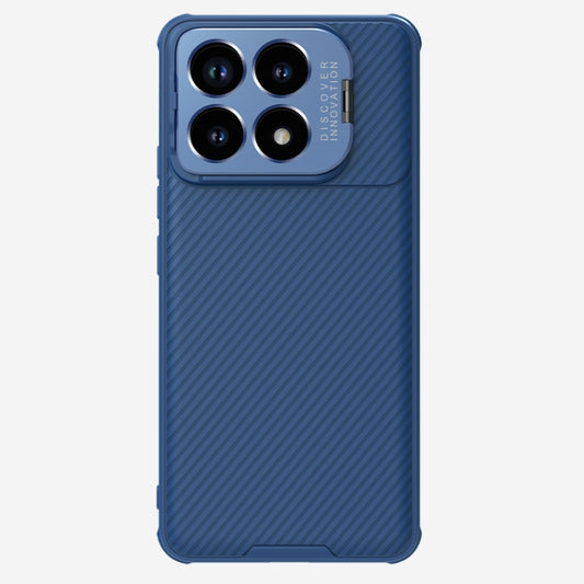 For Xiaomi Redmi K70/K70 Pro NILLKIN Black Mirror Prop CD Texture Mirror Precise Hole Phone Case(Blue) - Xiaomi Cases by NILLKIN | Online Shopping UK | buy2fix