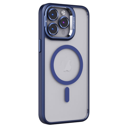 For iPhone 13 Pro Max Invisible Lens Holder PC + TPU Frosted MagSafe Phone Case(Dark Blue) - iPhone 13 Pro Max Cases by buy2fix | Online Shopping UK | buy2fix