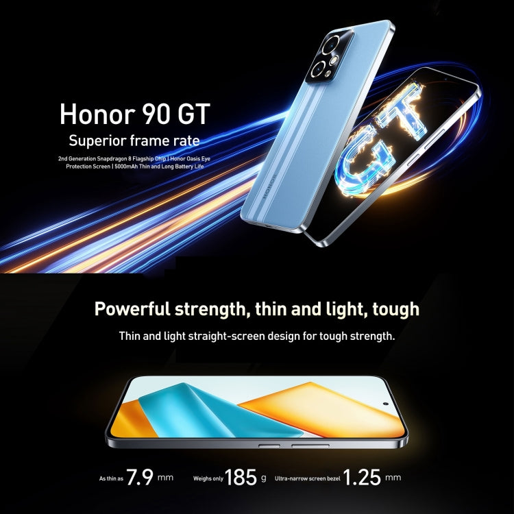 Honor 90 GT, 24GB+1TB, 6.7 inch Magic OS 7.2 Snapdragon 8 Gen 2 Octa Core, Network: 5G, OTG, NFC, Support Google Play(Blue) - Honor by Huawei | Online Shopping UK | buy2fix