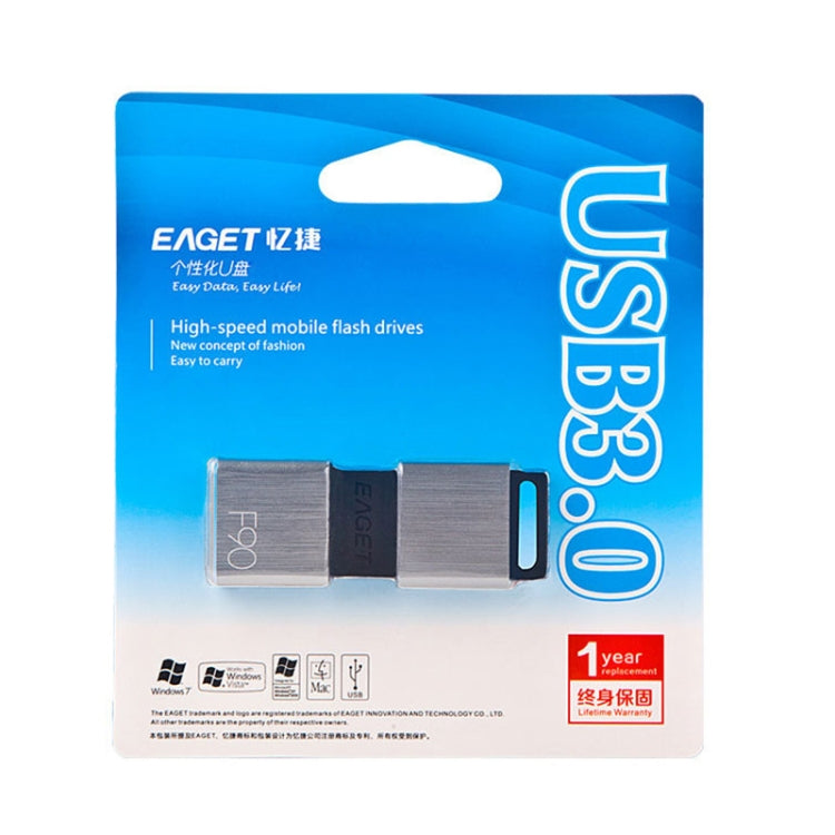 EAGET F90 128G USB 3.0 Interface Metal Flash U Disk - USB Flash Drives by EAGET | Online Shopping UK | buy2fix