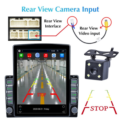 9.7 inch Vertical Screen 2.5D Glass Car Android Universal Player Navigator MP5 Integrated Machine Support Phone Link / GPS / FM / Steering Wheel Control - Car MP3 & MP4 & MP5 by buy2fix | Online Shopping UK | buy2fix