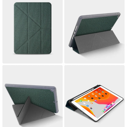 Mutural Multi-fold Smart Leather Tablet Case For iPad Air 2022 / 2020 10.9(Green) - iPad Air (2022) / (2020) 10.9 Cases by Mutural | Online Shopping UK | buy2fix