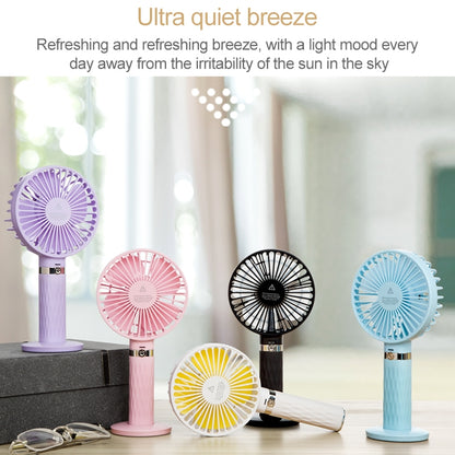 S8 Portable Mute Handheld Desktop Electric Fan, with 3 Speed Control (White) - Consumer Electronics by buy2fix | Online Shopping UK | buy2fix