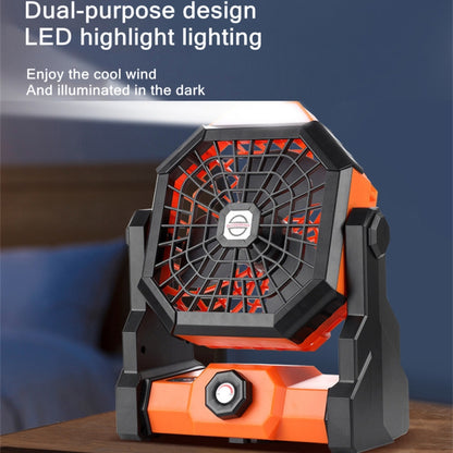 X3 Outdoor Portable Fan USB Charging Air Cooling Fan with LED Night Lamp (Green) - Consumer Electronics by buy2fix | Online Shopping UK | buy2fix