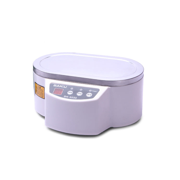 BAKU BK-9050 30W / 50W Adjustable 0.6L LCD Display Ultrasonic Cleaner, AC 110V(White) - Ultrasonic Cleaner by BAKU | Online Shopping UK | buy2fix