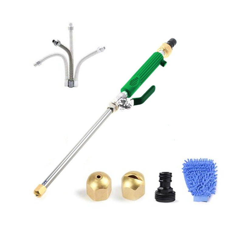 Garden Lawn Irrigation High Pressure Hose Spray Nozzle Car Wash Cleaning Tools Set (Green) - Watering & Irrigation by buy2fix | Online Shopping UK | buy2fix