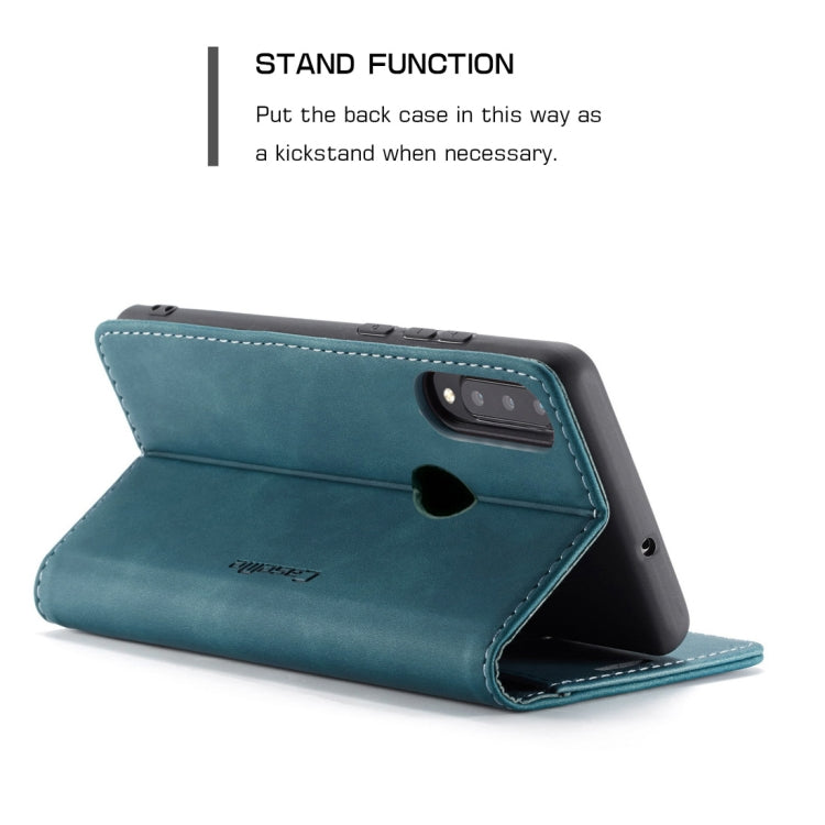 CaseMe-013 Multifunctional Retro Frosted Horizontal Flip Leather Case for Huawei P30 Lite, with Card Slot & Holder & Wallet (Blue) - Huawei Cases by CaseMe | Online Shopping UK | buy2fix