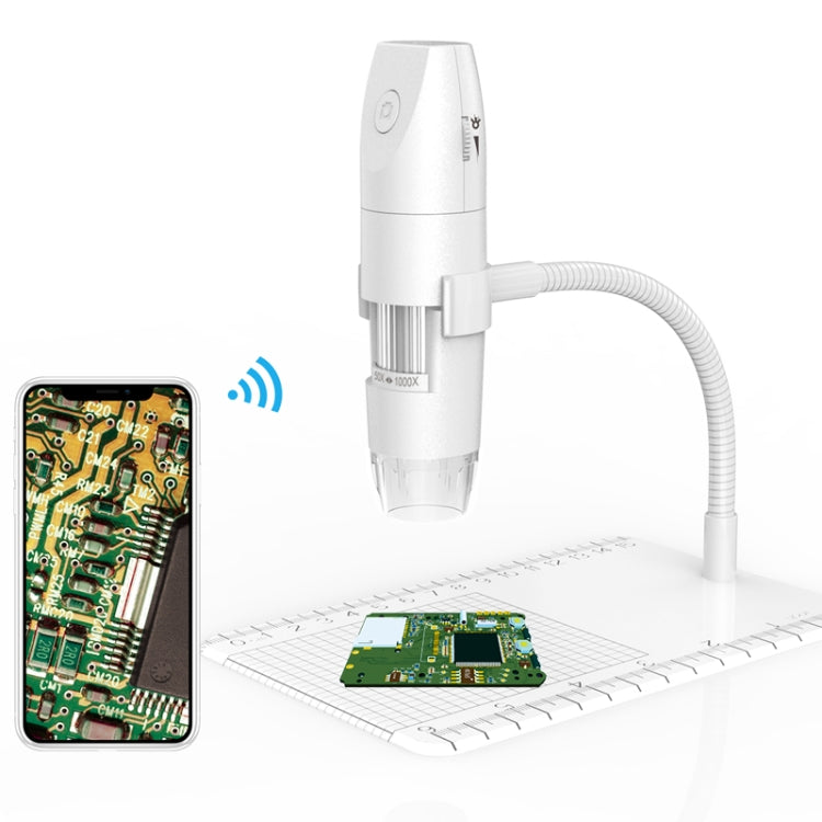 316 50-1000X Adjustable Smart Wifi USB Digital Microscope (White) - Digital Microscope by buy2fix | Online Shopping UK | buy2fix