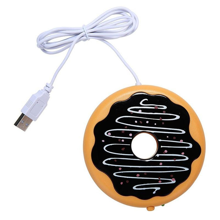 Donut Design USB Power Cable Desktop Mug Cup Warmer Tea Coffee Drinks Heating Mat Pad - Consumer Electronics by buy2fix | Online Shopping UK | buy2fix