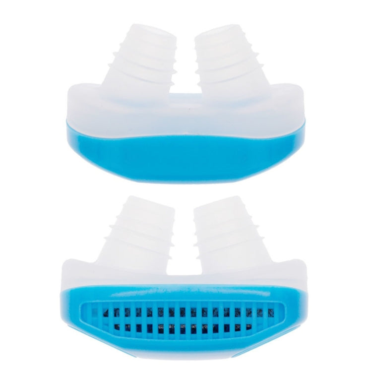 2 in 1 ABS Silicone Anti Snoring Air Purifier (Blue) - Anti Snoring Tools by buy2fix | Online Shopping UK | buy2fix