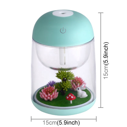 Imycoo WT602 2W Portable Mini Micro Landscape Design USB Charge Aromatherapy Air Humidifier with LED Colorful Light, Water Tank Capacity: 180ml, DC 5V(Green) - Home & Garden by buy2fix | Online Shopping UK | buy2fix