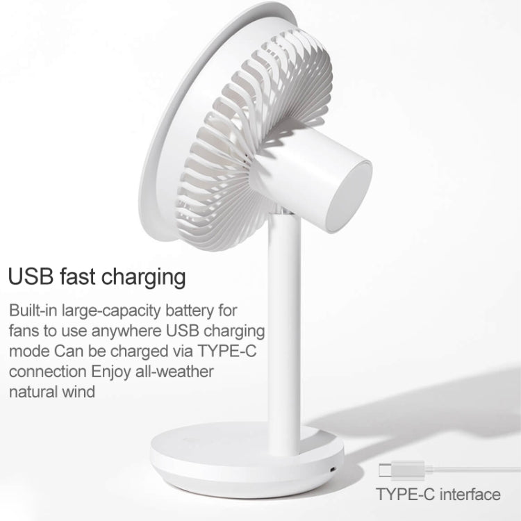 Original Xiaomi Youpin SOLOVE USB Charging Desktop Electric Fan Dormitory Office Mini Fan, with 3 Speed Control(White) - Electric Fans by Xiaomi | Online Shopping UK | buy2fix