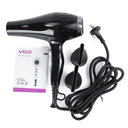 VGR V-413 2200W Negative Ion Hair Dryers with 6 Gear Adjustment, Plug Type: EU Plug (White) - Home & Garden by VGR | Online Shopping UK | buy2fix