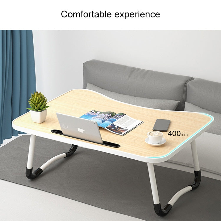 W-shaped Non-slip Legs Pattern Adjustable Folding Portable Laptop Desk with Card Slot (Letter Love) - Computer & Networking by buy2fix | Online Shopping UK | buy2fix