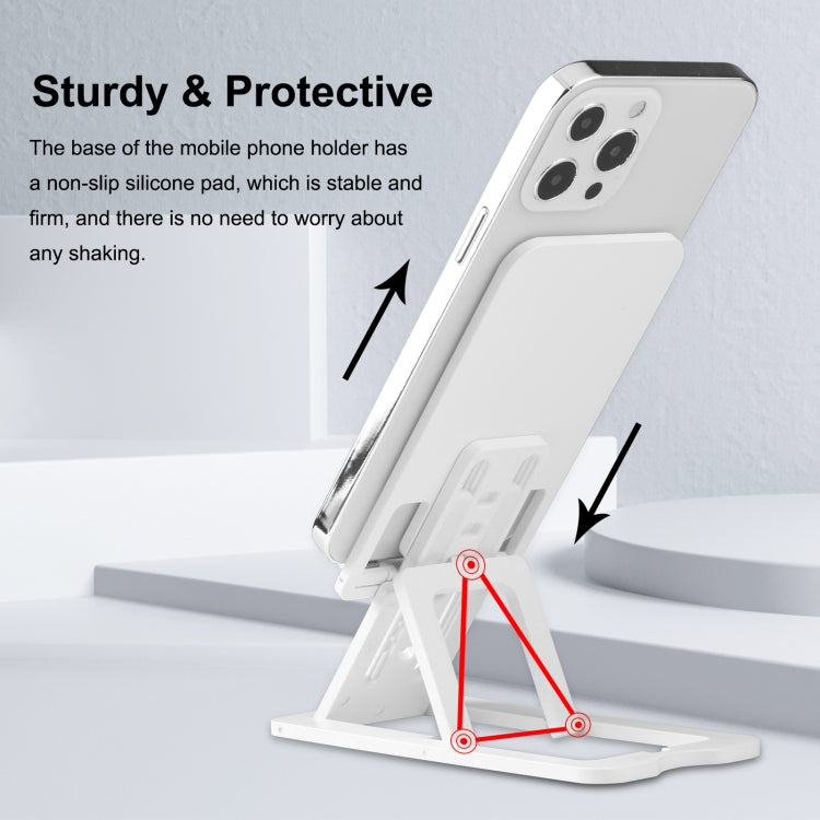 HAWEEL Adjustable Lifting Folding Portable Live Broadcast Desktop Plastic Holder(White) - Consumer Electronics by HAWEEL | Online Shopping UK | buy2fix