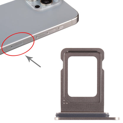 For iPhone 15 Pro Max SIM Card Tray (Titanium Color) -  by buy2fix | Online Shopping UK | buy2fix