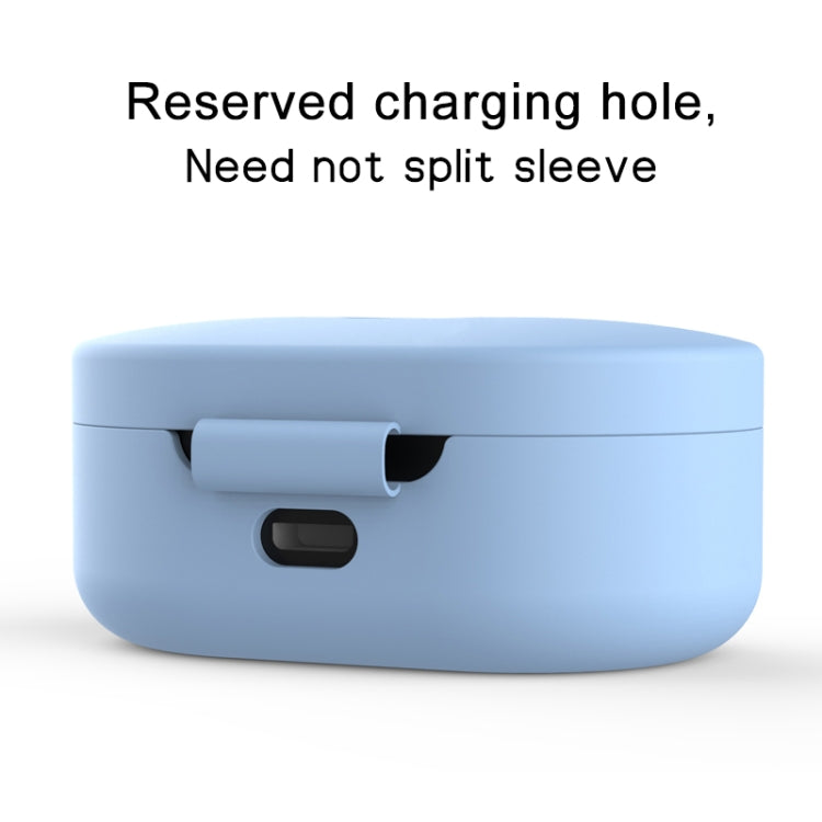 Silicone Charging Box Protective Case for Xiaomi Redmi AirDots / AirDots S / AirDots 2(Sky Blue) - Xiaomi Earphone Case by buy2fix | Online Shopping UK | buy2fix