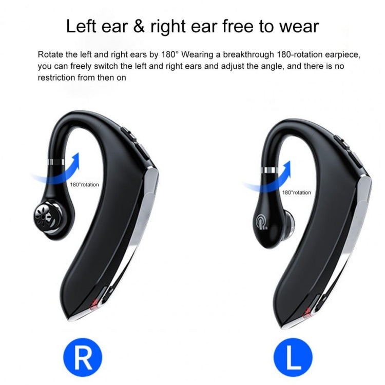 DS800 Bluetooth 5.0 Universal Hanging Ear Style Business Sports Wireless Bluetooth Earphone, Upgrade Version (Red) - Bluetooth Earphone by buy2fix | Online Shopping UK | buy2fix