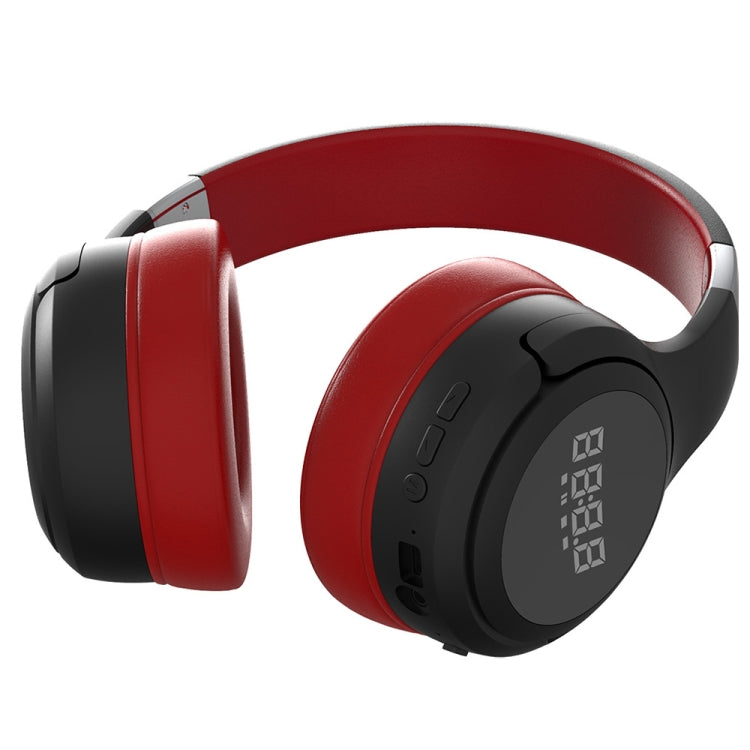 ZEALOT B28 Folding Headband Bluetooth Stereo Music Headset with Display (Red) - Headset & Headphone by ZEALOT | Online Shopping UK | buy2fix