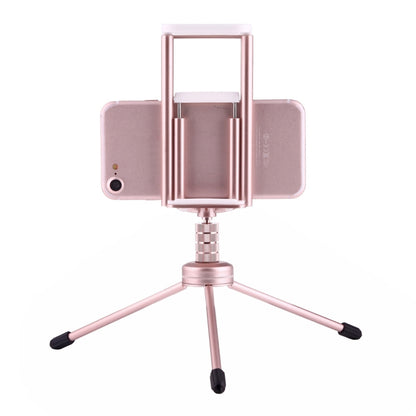 Multi-function Aluminum Alloy Tripod Mount Holder Stand , for iPad, iPhone, Samsung, Lenovo, Sony and other Smartphones & Tablets & Digital Cameras(Rose Gold) - Desktop Holder by buy2fix | Online Shopping UK | buy2fix