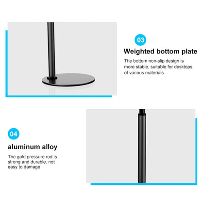 ZM-15 Rotatable Aluminum Alloy Desktop Stand Lazy Stand for 4.7-12.9 inch Mobile Phones / Tablets (White) - Desktop Holder by buy2fix | Online Shopping UK | buy2fix