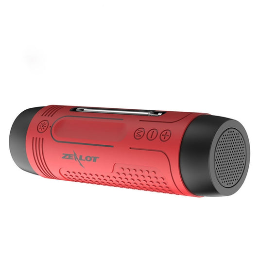 ZEALOT A2 Multifunctional Bass Wireless Bluetooth Speaker, Built-in Microphone, Support Bluetooth Call & AUX & TF Card & LED Lights (Red) - Desktop Speaker by ZEALOT | Online Shopping UK | buy2fix