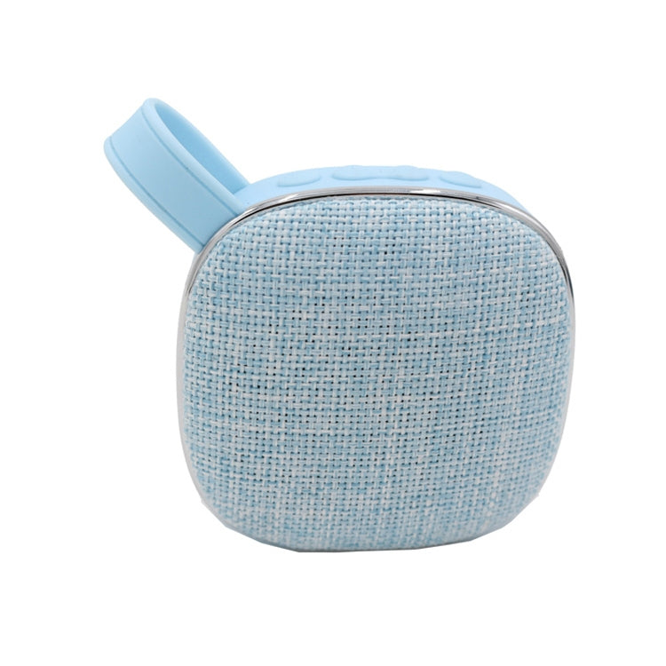 X25new Cloth Texture Square Portable Mini Bluetooth Speaker, Support Hands-free Call & TF Card & AUX(Blue) - Mini Speaker by buy2fix | Online Shopping UK | buy2fix