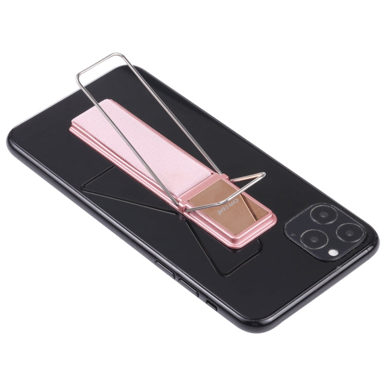 cmzwt CPS-030 Adjustable Folding Magnetic Mobile Phone Holder Bracket with Grip (Rose Gold) - Hand-Sticking Bracket by buy2fix | Online Shopping UK | buy2fix