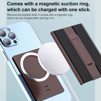 Multifunctional Mobile Phone Tablet Magnetic Invisible Holder(Brown) - Hand-Sticking Bracket by buy2fix | Online Shopping UK | buy2fix
