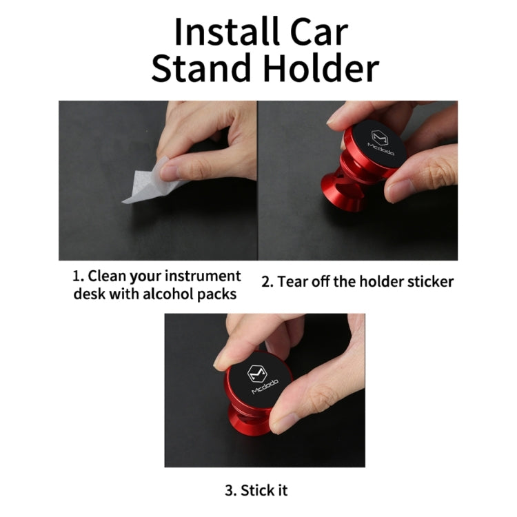 Mcdodo CM-2571 Yao Series Car Air Outlet Vent Mount Phone Holder Stand, For iPhone, Samsung, Huawei, Lenovo, Xiaomi, Sony, HTC(Red) - Car Holders by Mcdodo | Online Shopping UK | buy2fix