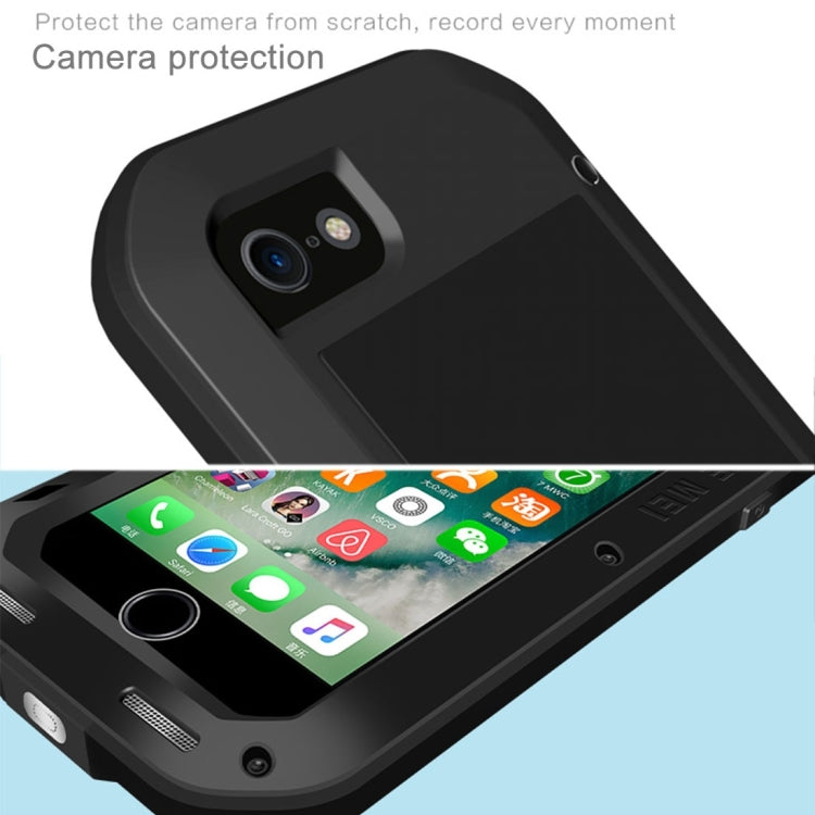 LOVE MEI for  iPhone 7 Professional and Powerful Dustproof Shockproof Anti-slip Metal Protective Case(Black) - More iPhone Cases by LOVE MEI | Online Shopping UK | buy2fix