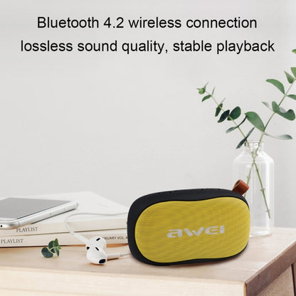 awei Y900 Mini Portable Wireless Bluetooth Speaker Noise Reduction Mic, Support TF Card / AUX (Black) - Mini Speaker by awei | Online Shopping UK | buy2fix