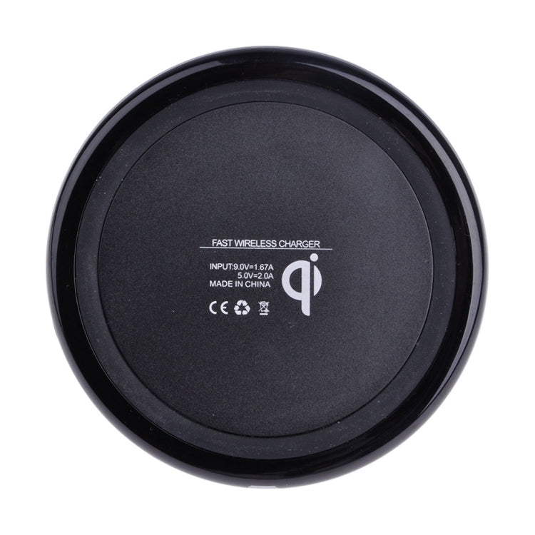 DC5V Input Diamond Qi Standard Fast Charging Wireless Charger, Cable Length: 1m(Black) - Apple Accessories by buy2fix | Online Shopping UK | buy2fix