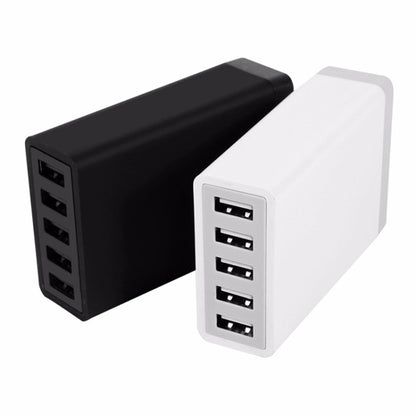 XBX09 40W 5V 8A 5 USB Ports Quick Charger Travel Charger, EU Plug(EU Plug) - Multifunction Charger by buy2fix | Online Shopping UK | buy2fix