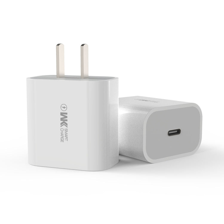 WK WP-U111 20W PD Fast Charging Travel Charger Power Adapter, CN Plug(White) - Apple Accessories by WK | Online Shopping UK | buy2fix