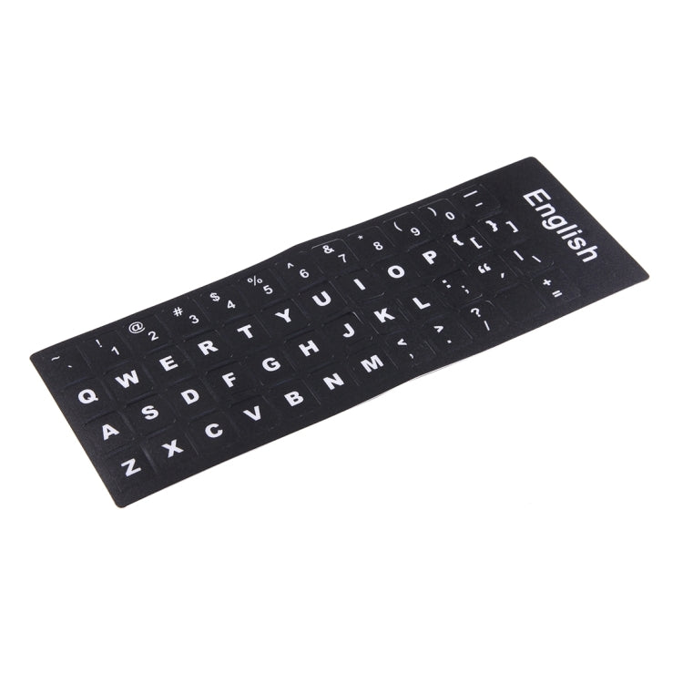 Keyboard Film Cover Independent Paste English Keyboard Stickers for Laptop Notebook Computer Keyboard(Black) - Computer & Networking by buy2fix | Online Shopping UK | buy2fix