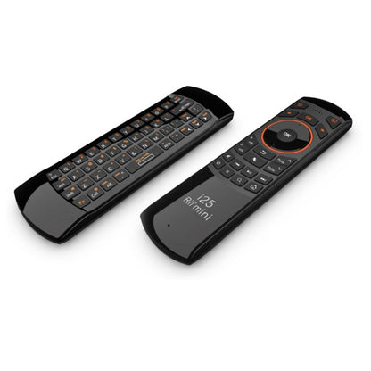 Rii i25 Air Mouse 2.4GHz Wireless Keyboard with IR Remote Controller for PC, Android TV Box / Smart TV, Game Devices(Black) -  by buy2fix | Online Shopping UK | buy2fix