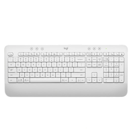 Logitech K650 Wireless Bluetooth Dual Mode Silent Keyboard (White) - Wireless Keyboard by Logitech | Online Shopping UK | buy2fix