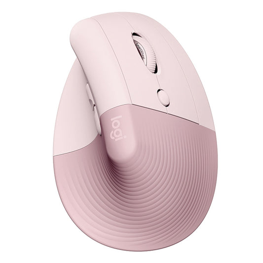 Logitech Lift Vertical 1000DPI 2.4GHz Ergonomic Wireless Bluetooth Dual Mode Mouse (Pink) - Wireless Mice by Logitech | Online Shopping UK | buy2fix