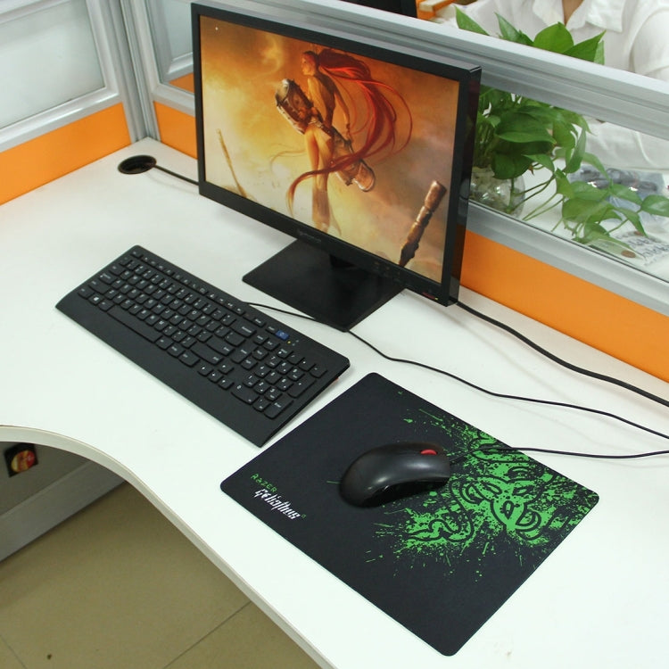 Extended Large Slim Anti-Slip Razer Pattern Soft Rubber Smooth Cloth Surface Game Keyboard Mouse Pad Mat, Size: 317 x 244 x 2 mm -  by buy2fix | Online Shopping UK | buy2fix