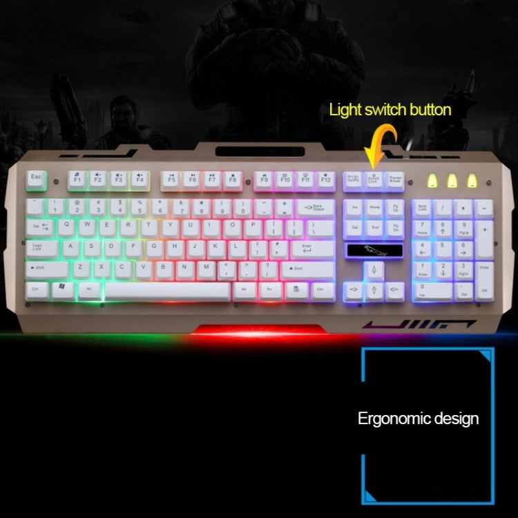 Chasing Leopard G700 USB RGB Backlight Wired Optical Gaming Mouse and Keyboard Set, Keyboard Cable Length: 1.35m, Mouse Cable Length: 1.3m(Black) - Wired Keyboard by Chasing Leopard | Online Shopping UK | buy2fix