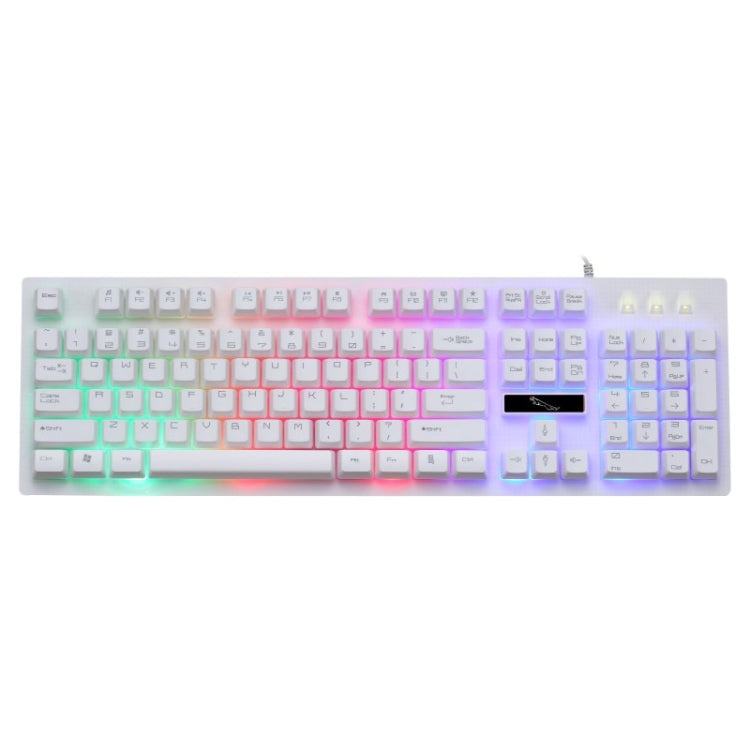 ZGB G20 104 Keys USB Wired Mechanical Feel Glowing Computer Keyboard Gaming Keyboard(White) - Wired Keyboard by buy2fix | Online Shopping UK | buy2fix