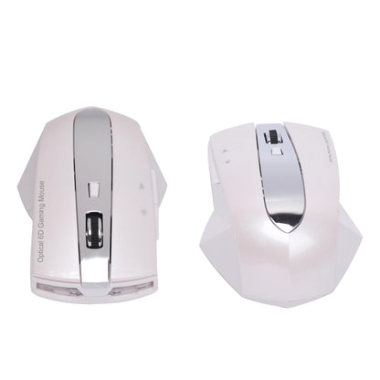 MZ-011 2.4GHz 1600DPI Wireless Rechargeable Optical Mouse with HUB Function(Pearl White) - Wireless Mice by buy2fix | Online Shopping UK | buy2fix