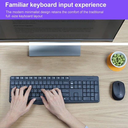 Logitech MK235 Wireless Keyboard Mouse Set - Wireless Keyboard by Logitech | Online Shopping UK | buy2fix