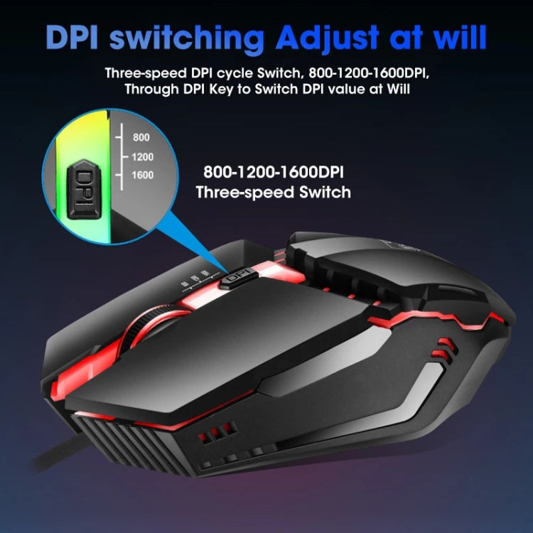 ZGB K3 USB RGB Streamer Wired Gaming Mouse(Black) - Wired Mice by Chasing Leopard | Online Shopping UK | buy2fix