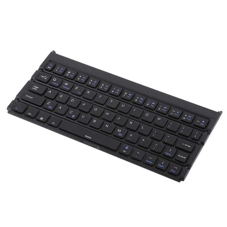 GK808 Ultra-thin Foldable Bluetooth V3.0 Keyboard, Built-in Holder, Support Android / iOS / Windows System(Black) - Wireless Keyboard by buy2fix | Online Shopping UK | buy2fix